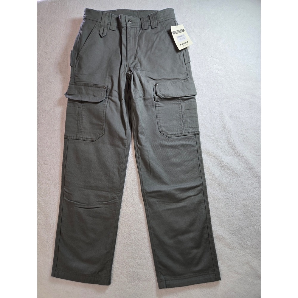 Duluth Trading Co DuluthFlex Fire Hose Lined Cargo Pants Gray 30x32 71150 GNM